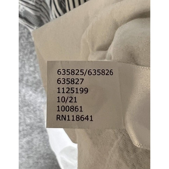 Lane Bryant Square Neck Eyelet Peplum Hem Top Womens Size 18‎ Black White Lined - Picture 9 of 9